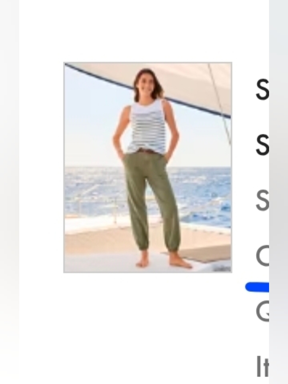 Tommy Bahama Relaxed Olive Button Joggers for Women